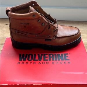Wolverine Men's Tan Steel toe Leather Boots